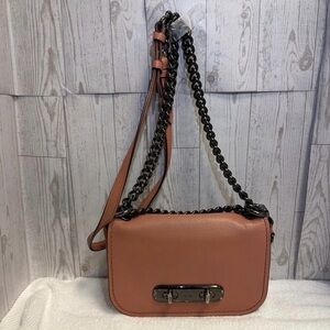Chain Strap Pink Leather Bag
